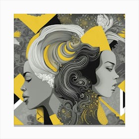 two sides of the soul Canvas Print