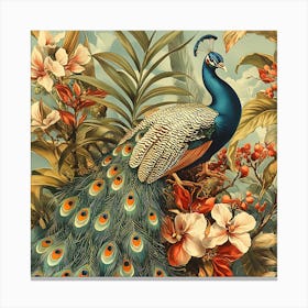 Peacock 1 Canvas Print