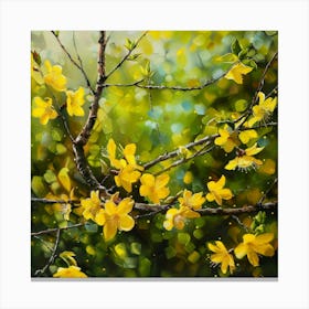 Yellow Blossoms Canvas Print