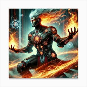 Ronan Ashheart Elemental Mastery Sci Fi Canvas Print