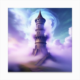 Fantasy Art: Mystical Wizards Tower Canvas Print