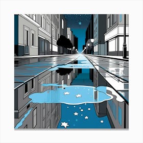 Gutter &stars 6 vector art Canvas Print