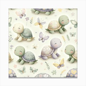 Cute Turtles Canvas Print