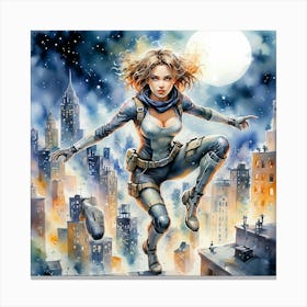 Ninja Girl Canvas Print