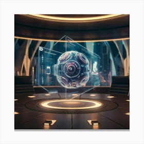 Futuristic Office Canvas Print