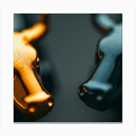 Bulls And Bears Canvas Print