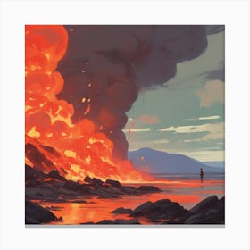 Lava Eruption 1 Canvas Print