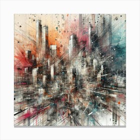 Abstract Cityscape 25 Canvas Print