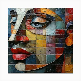 Abstract Of A Woman'S Face 9 Canvas Print