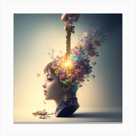 Key To My Head Canvas Print