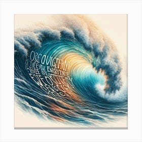 Ocean Wave Canvas Print Canvas Print