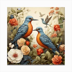 Birds Of Paradise Canvas Print