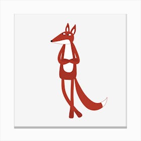 Sarcastic Red Fox Canvas Print