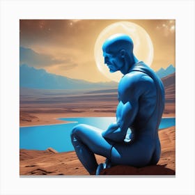 Dr. Manhattan In Space Canvas Print