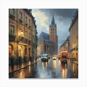 Europe In The Rain Art Print 1 Canvas Print