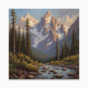 Mountain Stream Canvas Print