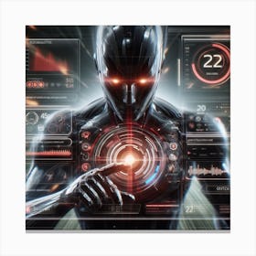 Futuristic Man 95 Canvas Print