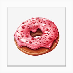 Pink Donut Canvas Print