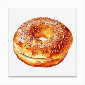 Bagel Canvas Print