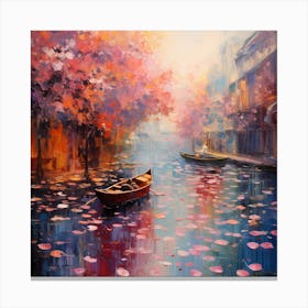 Monet's Echo: Abstract Landscapes 1 Canvas Print