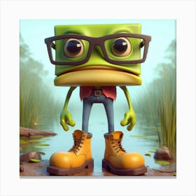 Frog Character Canvas Print