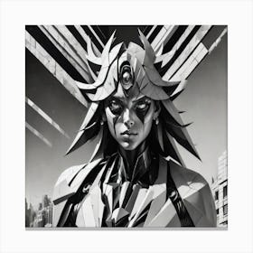 Futuristic Woman Canvas Print