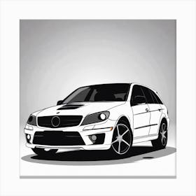 Mercedes Benz Clk 2 Canvas Print