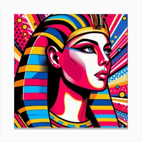 Pop Egyptian Basma Solar Canvas Print