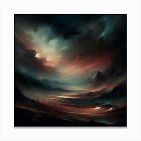 Dark Landscape Canvas Print