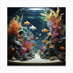 Aquarium In A Glass Dome Canvas Print