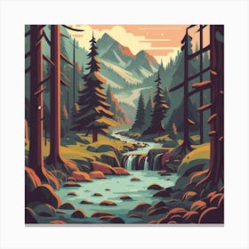 Forest Landscape Canvas Print