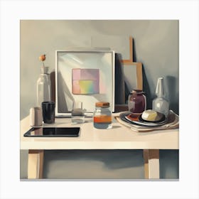 Of A Table Canvas Print