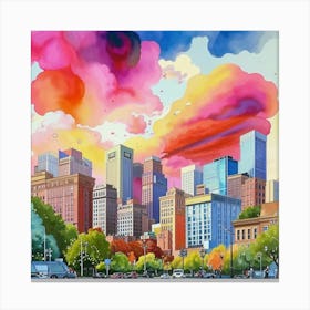 Cityscape 2 Canvas Print