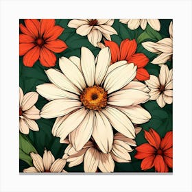 Daisy Background Canvas Print