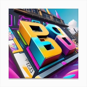 Bb Logo Canvas Print