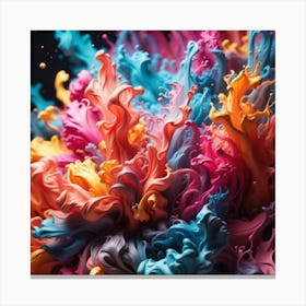 Colorful Paint Splash 1 Canvas Print