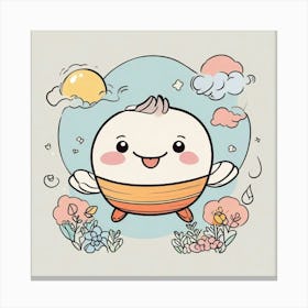 Kawaii Bee Canvas Print