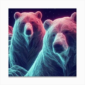 Two Bears Canvas Print