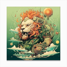 Lion Of The Sky Canvas Print