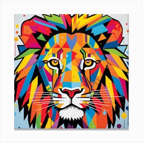 Lion colors Canvas Print