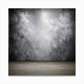 Empty Room With A Cloudy Sky Canvas Print