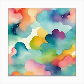 Watercolor Clouds 1 Canvas Print