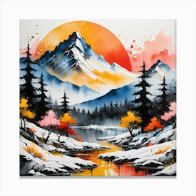 Mountain Landscape 2 Canvas Print