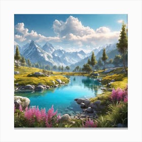 Mountain Landscape 5 Canvas Print