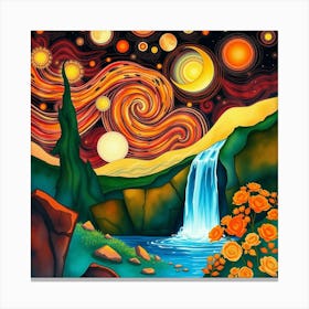 Starry Night 6 Canvas Print