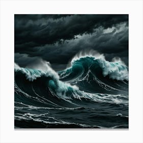 Stormy Sea 7 Canvas Print