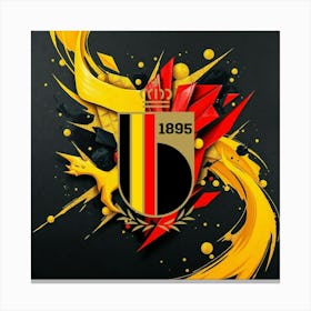 Belgium National Football Team Logo Wall Art 2 Canvas Print