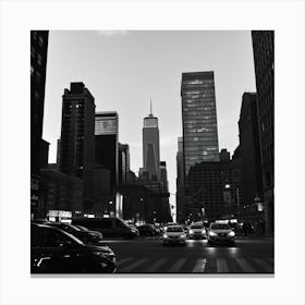 New York City At Night Canvas Print