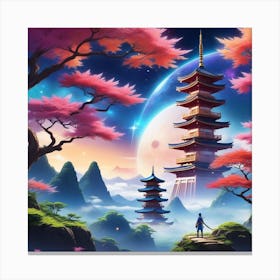 Asian Landscape Canvas Print