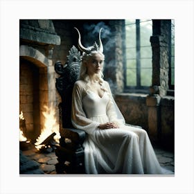 Vintage Dragon Queen 1 Canvas Print